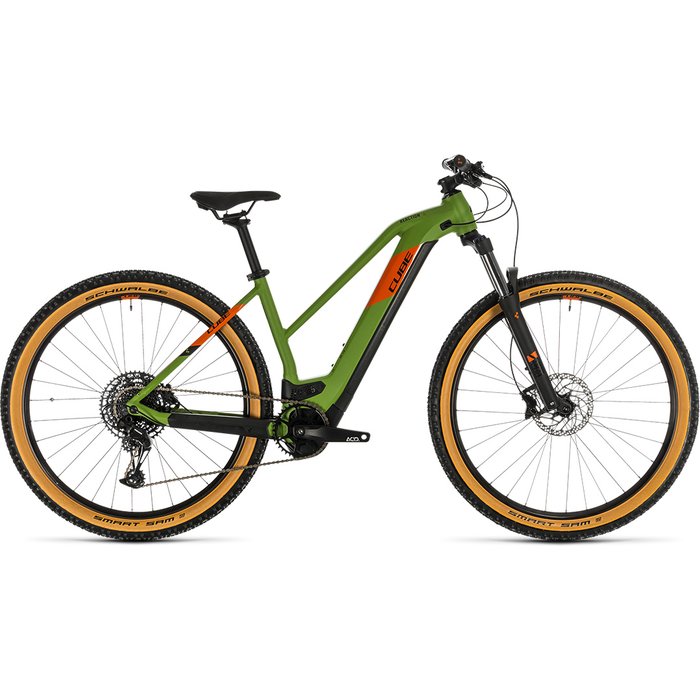 Elektriskais velosipēds Cube Reaction Hybrid EX 625 29 green and orange 17"