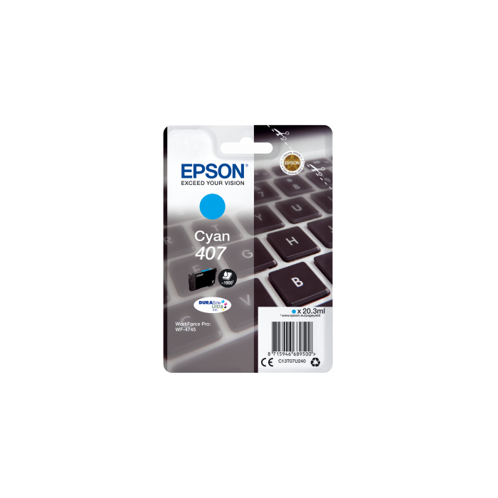 Epson  WF-4745 Series Cyan C13T07U240