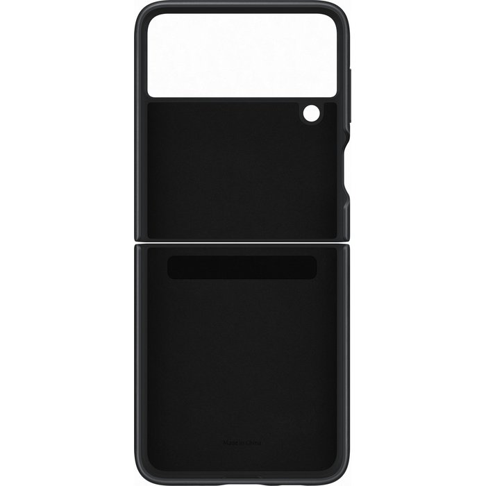 Samsung Galaxy Flip3 Leather Cover Black