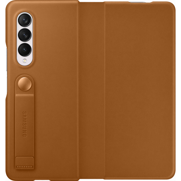 Samsung Galaxy Fold3 Leather Flip Cover Camel