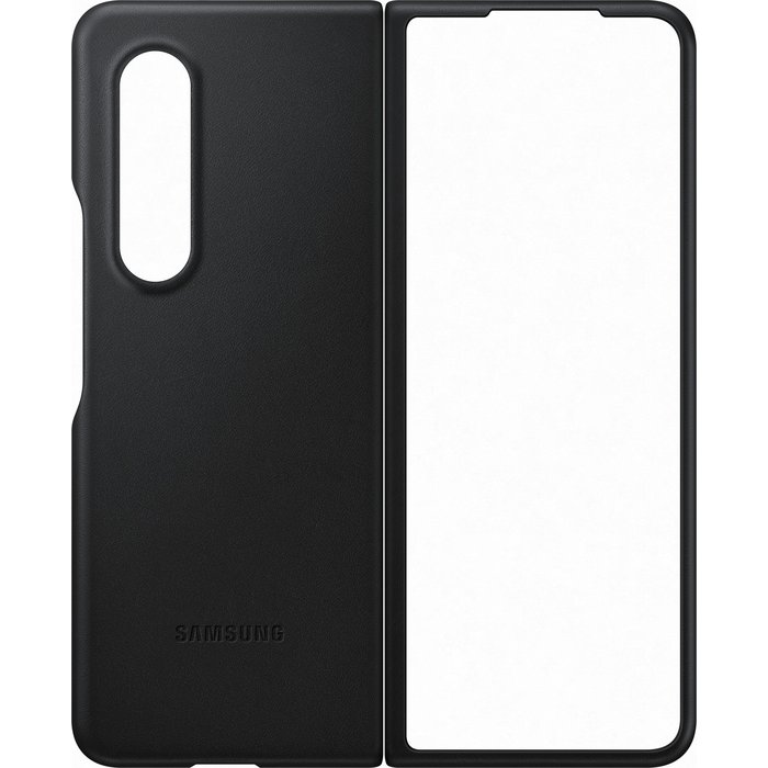 Samsung Galaxy Z Fold3 Leather Cover Black