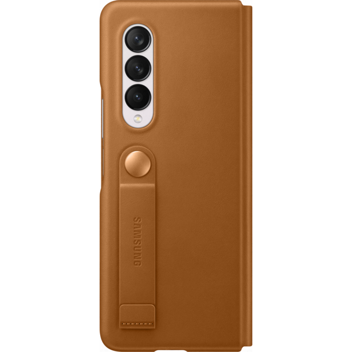 Samsung Galaxy Fold3 Leather Flip Cover Camel