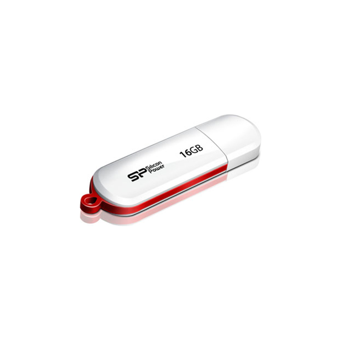 USB zibatmiņa Silicon Power Luxmini 320, 16 GB, USB 2.0, White