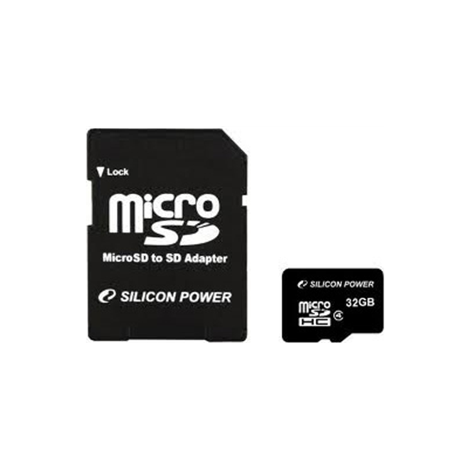 Atmiņas karte Silicon Power 32 GB, MicroSDHC, class 4