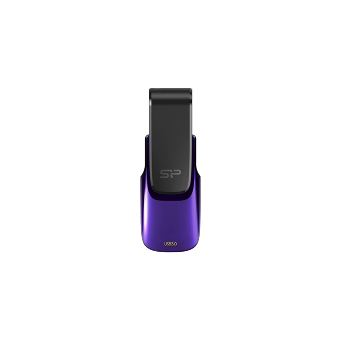 USB zibatmiņa USB zibatmiņa Silicon Power B31 64 GB, USB 3.0, Black/Purple