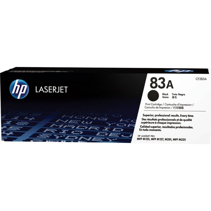 HP 83A Black Original LaserJet Toner Cartridge CF283A