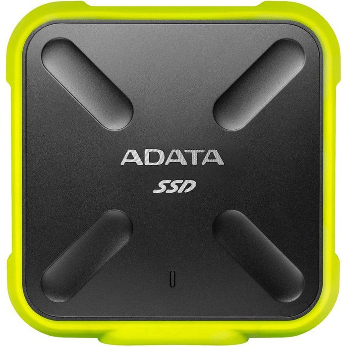 Ārējais cietais disks Ārējais cietais disks ADATA External SSD SD700 256 GB, USB 3.1, Black/Yellow