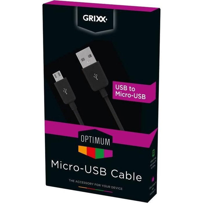Grixx Optimum Cable Micro USB 1.8m