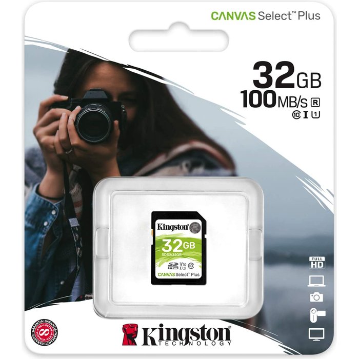 Kingston Canvas Select Plus 32GB SDHC Class 10 SDS2/32GB