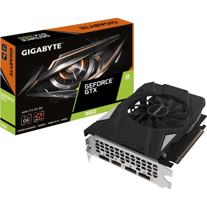 Videokarte Gigabyte GeForce GTX 1660 MINI ITX OC 6G GV-N1660IXOC-6GD