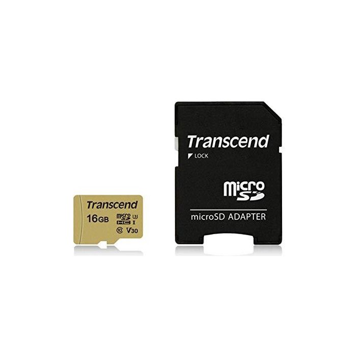 Transcend 500S MicroSDHC Class 10 16GB