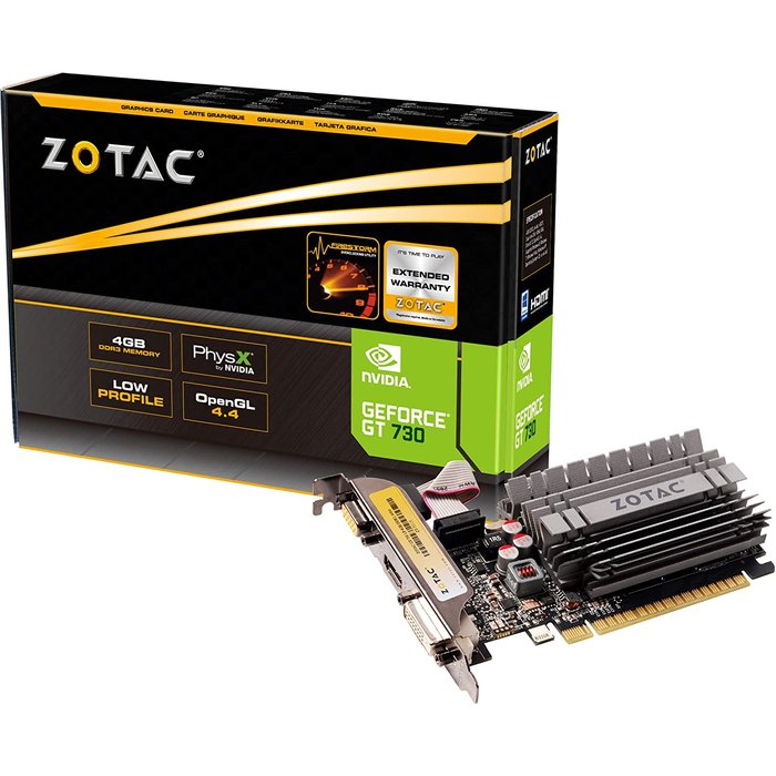 Videokarte Zotac GeForce GT 730 4GB ZT-71115-20L