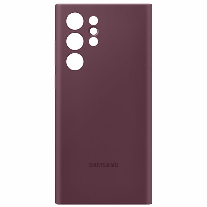 Samsung Galaxy S22 Ultra Silicone Case Burgundy