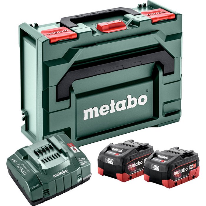 Аккумулятор Metabo 2 x 10,0 Ач LiHD + Зарядное устройство ASC 145