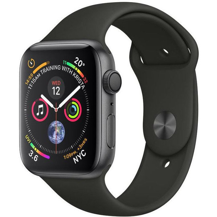 Viedpulkstenis Apple Watch Series 4 GPS 40mm Space Grey Aluminium Case with Black Sport Band