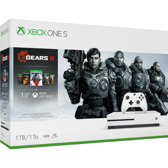 Spēļu konsoles Microsoft Xbox One S 1TB + Gear 5 Bundle [Mazlietots]