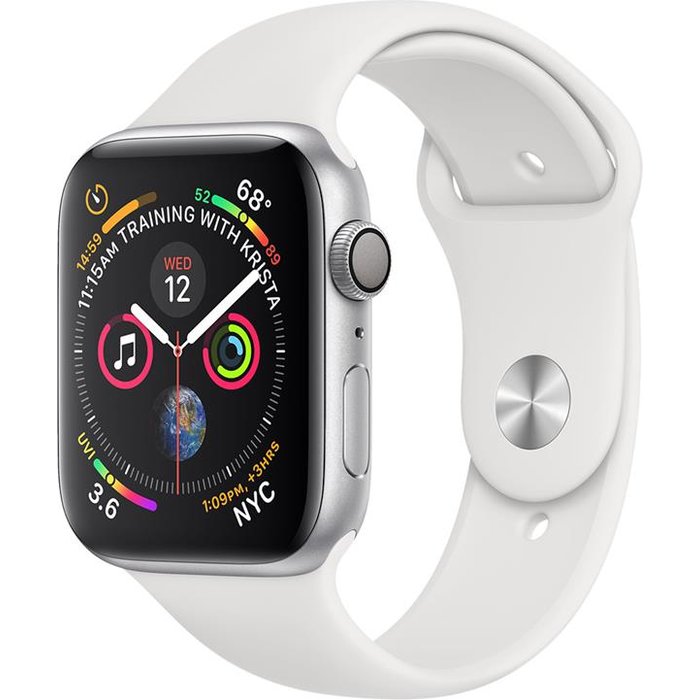 Apple Watch Series 4 GPS 40mm Silver Aluminium Case with White Sport Band