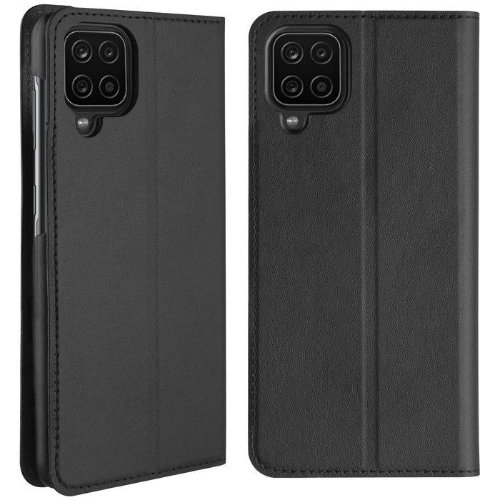 Samsung Galaxy A12 Folio Case By Muvit Black