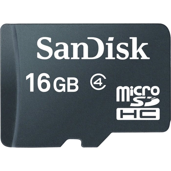 Atmiņas kartes SanDisk microSDHC 16GB Class 4