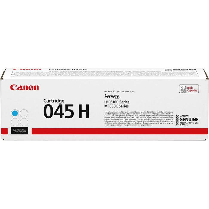 Canon 045H High Yield Cyan Toner Cartridge 1245C002