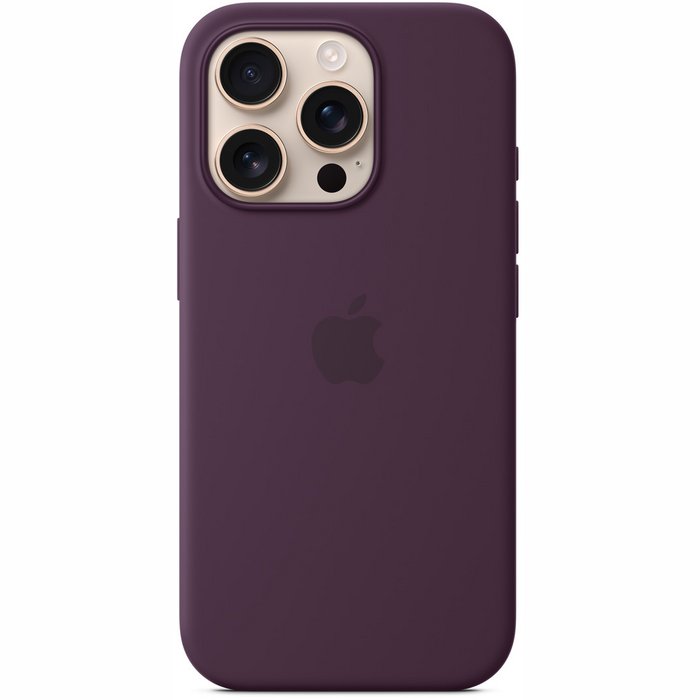 Apple iPhone 16 Pro Silicone Case with MagSafe - Plum