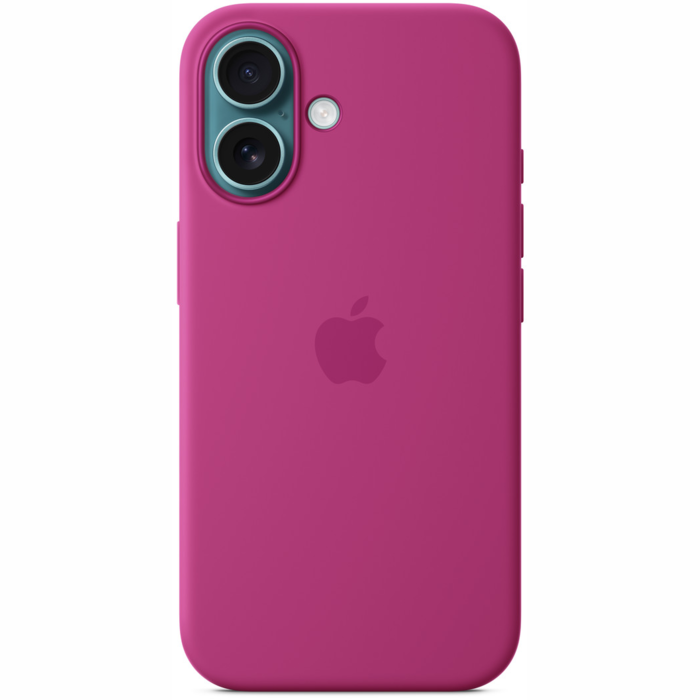 Apple iPhone 16 Silicone Case with MagSafe - Fuchsia