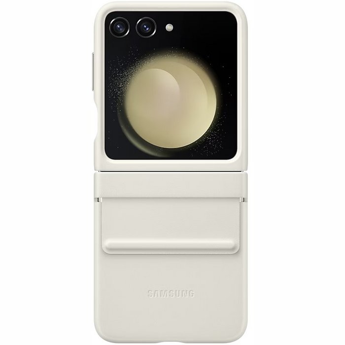 Samsung Galaxy Flip 5 Flap ECO-Leather Case Cream