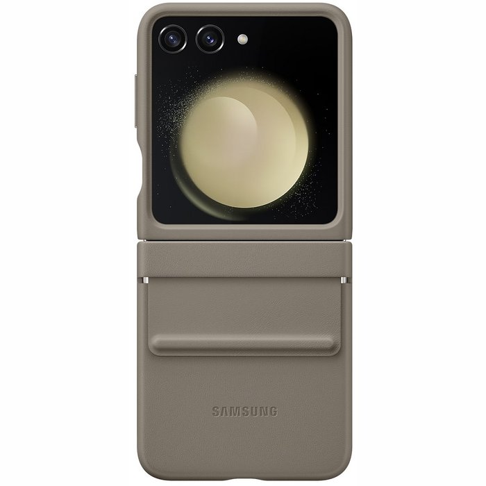 Telefona vāciņi un maciņi Samsung Galaxy Flip 5 Flap ECO-Leather Case Etoupe