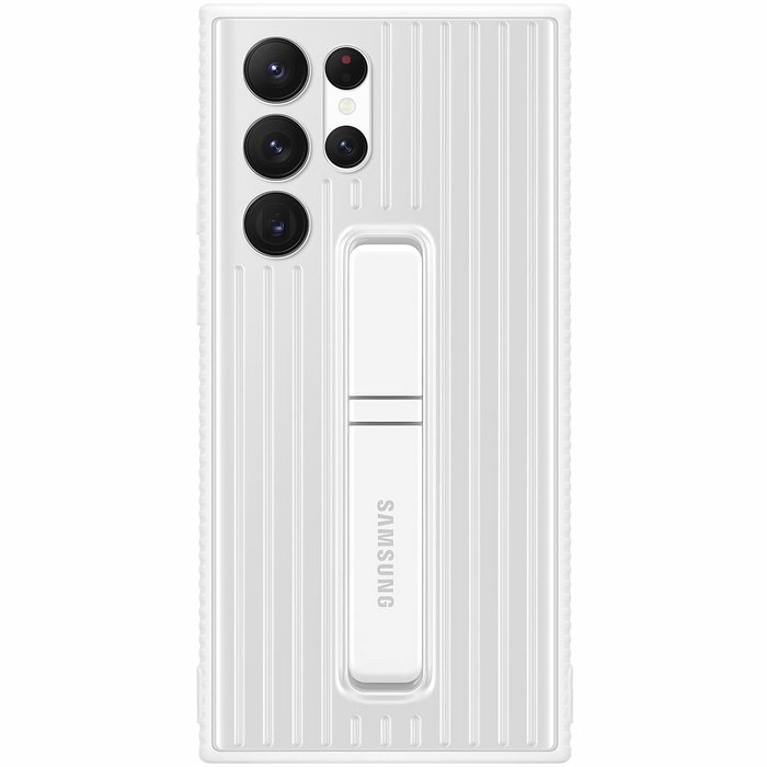Samsung Galaxy S22 Ultra Protective Standing Cover White