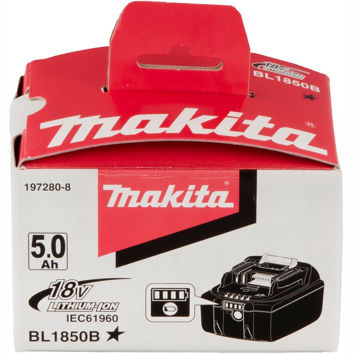 Аккумулятор Makita LXT 18 V 5.0 Ah BL1850B