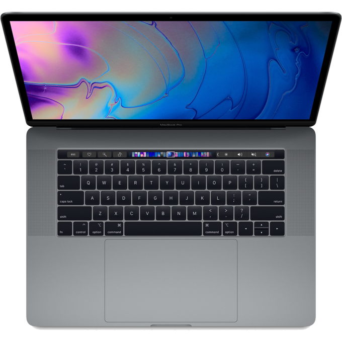 Portatīvie datori MacBook Pro 15.4" Retina with Touch Bar SC i7 2.2GHz/16GB/256GB Radeon Pro 555X 4GB Space Gray RUS