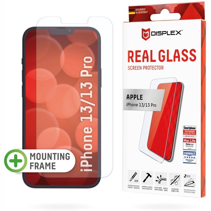 Apple iPhone 13/13 Pro Real 2D Screen Glass By Displex Transparent