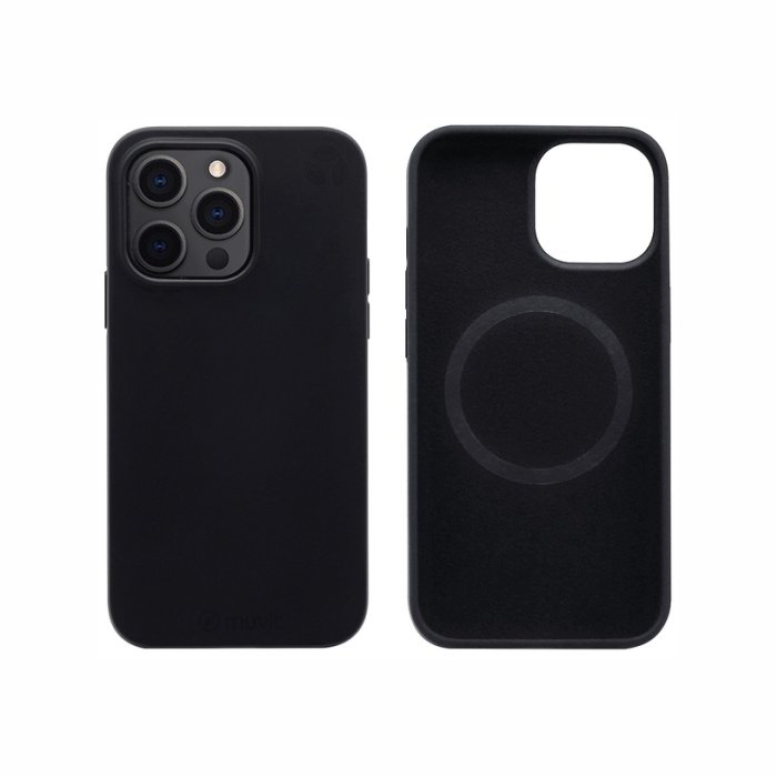 Apple iPhone 13/13 Pro Silicone Mag Cover By So Seven Black