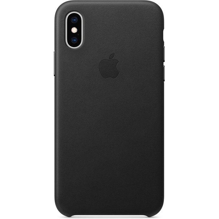 Apple iPhone XS Leather Case - Black