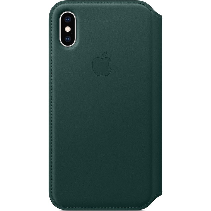 Apple iPhone XS Leather Folio - Forest Green