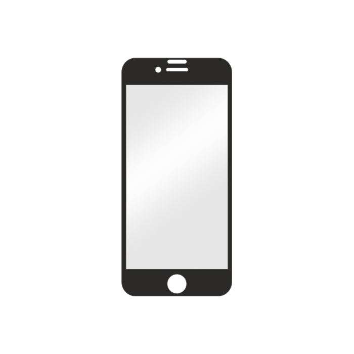 Viedtālruņa ekrāna aizsargs Apple iPhone 6+/6s+/7+/8+ Real Glass 3D By Displex Black