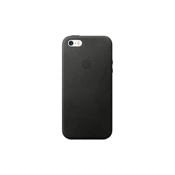 Telefona vāciņi un maciņi iPhone SE Leather Case - Black