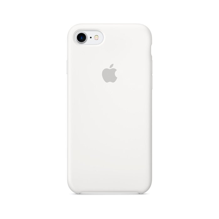 Aizsargapvalks Apple iPhone 7 Silicone Case - White
