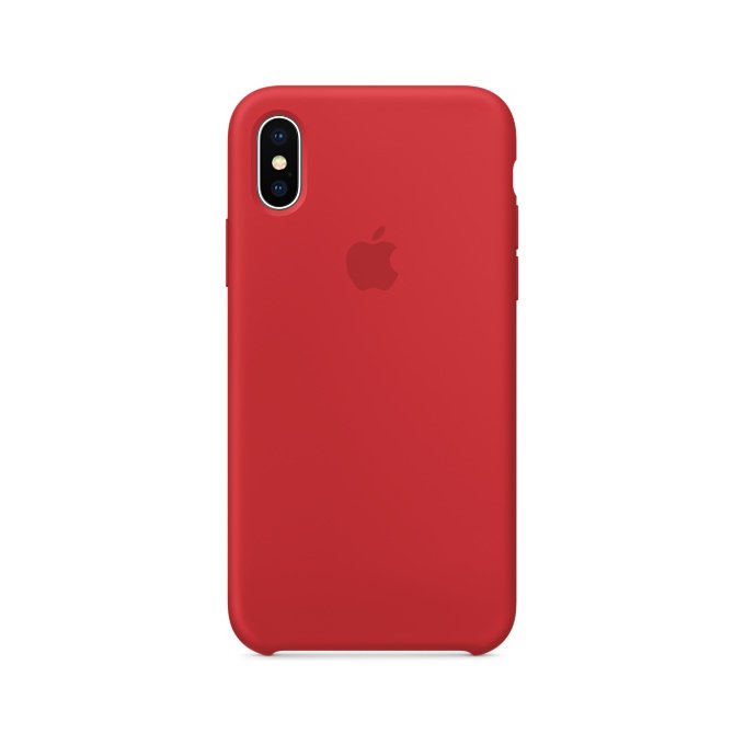 Viedtālruņu aksesuāri Apple iPhone X Silicone Case - Red