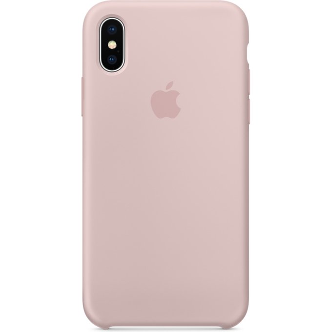 Viedtālruņu aksesuāri Apple iPhone X Silicone Case - Pink Sand