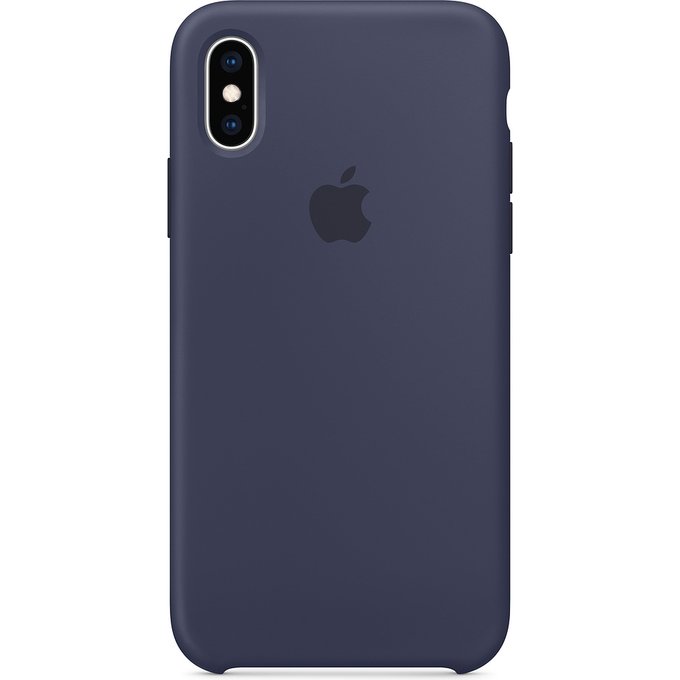 Apple iPhone XS Silicone Case - Midnight Blue