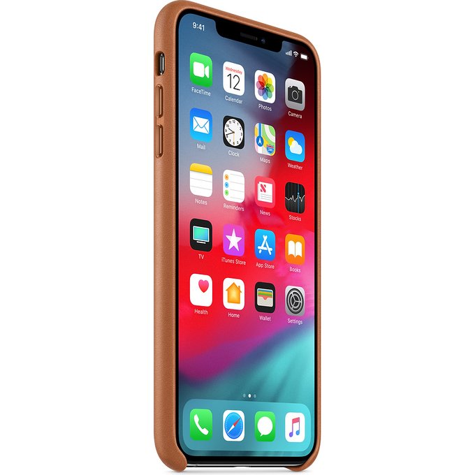 Apple iPhone XS Max Leather Case - Saddle Brown