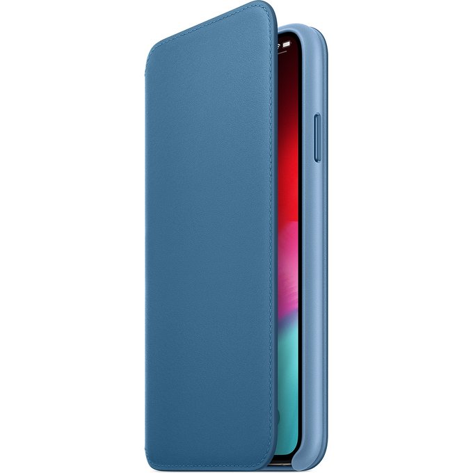 Apple iPhone XS Max Leather Folio - Cape Cod Blue