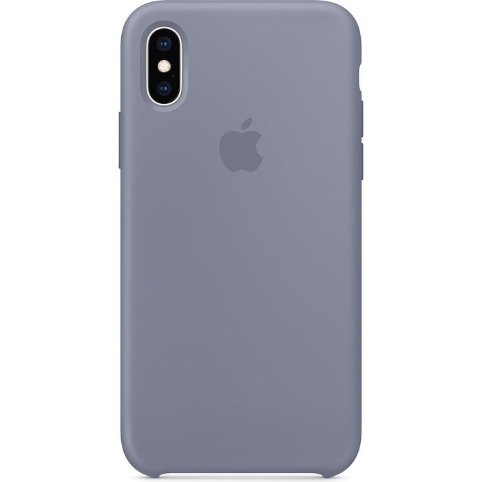 Apple iPhone XS Silicone Case - Lavender Gray