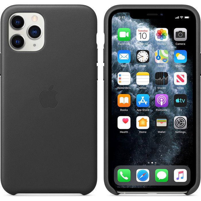 Apple iPhone 11 Pro Leather Case - Black