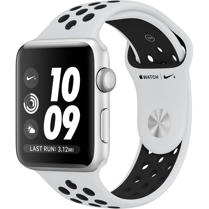 Viedpulksteņi Apple Watch Nike+ Series 3 38mm Silver, Pure Platinum/Black