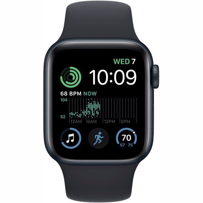 Viedpulkstenis Apple Watch SE (2nd Gen) GPS 40mm Midnight Aluminium Case with Midnight Sport Band