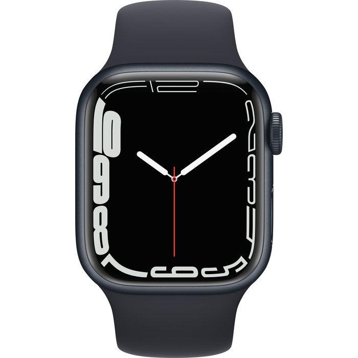 Apple Watch Series 7 GPS 41mm Midnight Aluminium Case with Midnight Sport Band