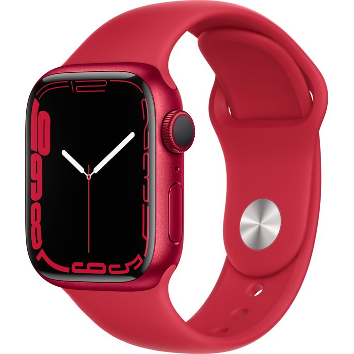 Apple Watch Series 7 GPS 41mm (PRODUCT)RED Aluminium Case with (PRODUCT)RED Sport Band