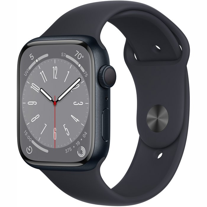 Viedpulkstenis Apple Watch Series 8 GPS + Cellular 45mm Midnight Aluminium Case with Midnight Sport Band